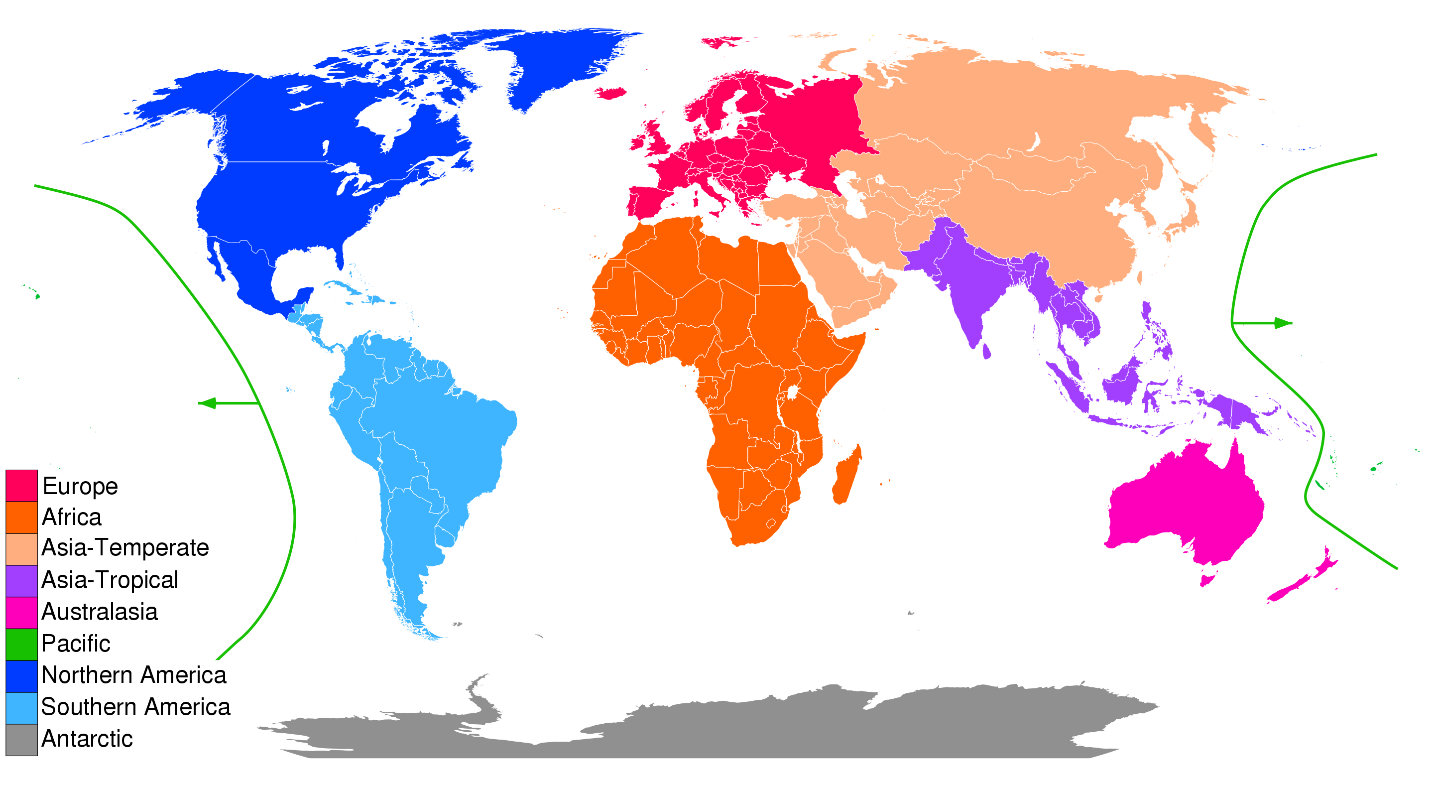 List of zones